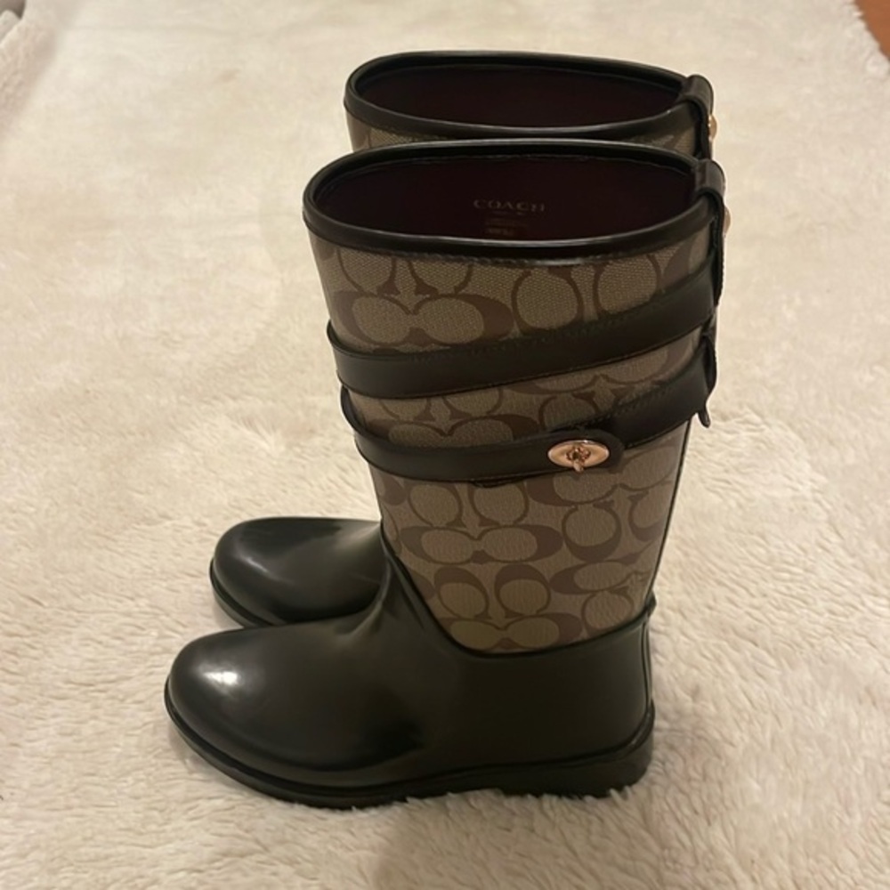 Authentic Coach Rain Boots Women’s Size 6